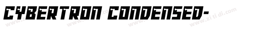 Cybertron Condensed字体转换